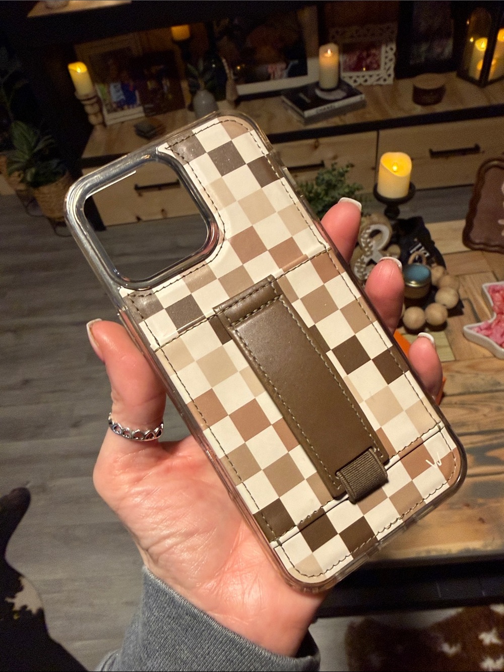 🤎Chocolate Checks•Walli.Case•iphone.16.pro.max•case🤎 - Picture 5 of 12